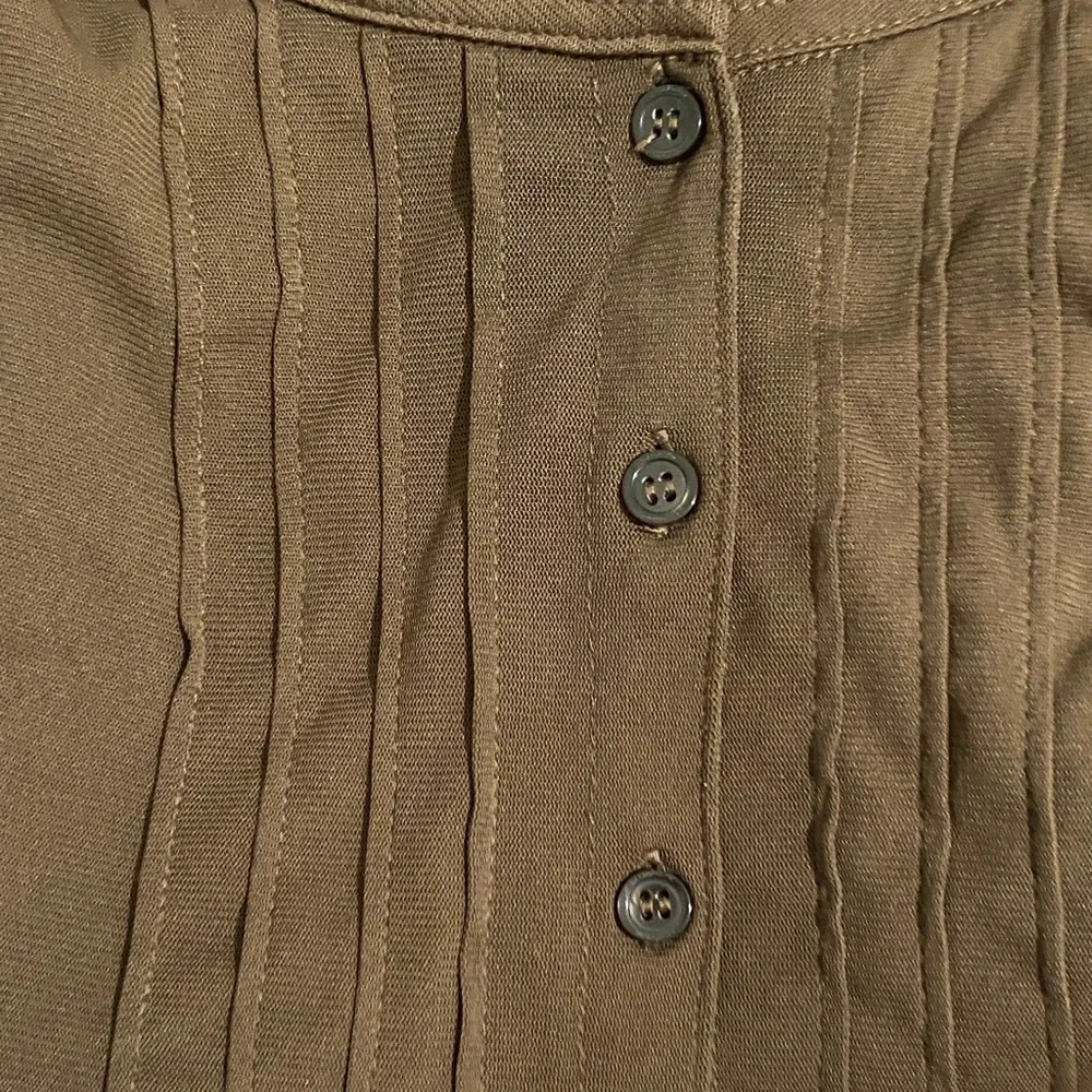 Liz Claiborne Chocolate Button-Up Blouse